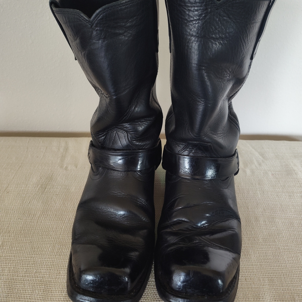 Durango Black Leather Combat Boots